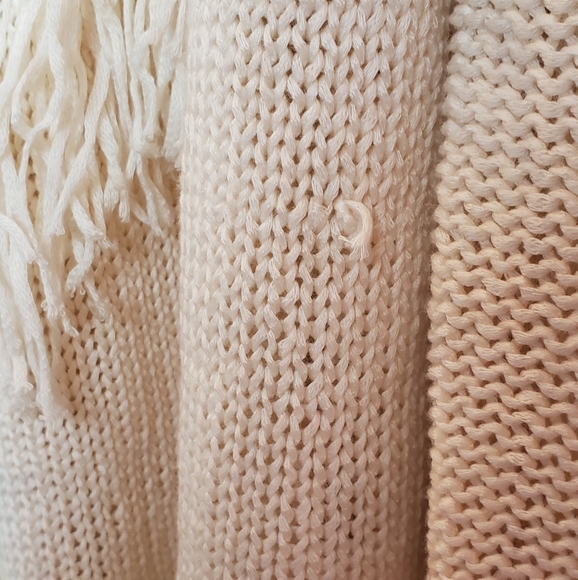 Forever 21 Knit Fringe Tassel Cream Cardig… - Picture 6 of 7
